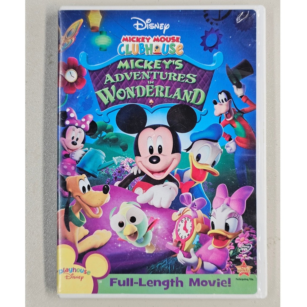 Disney Mickey Mouse Clubhouse Mickey's Adventures in Wonderland DVD 2009 G